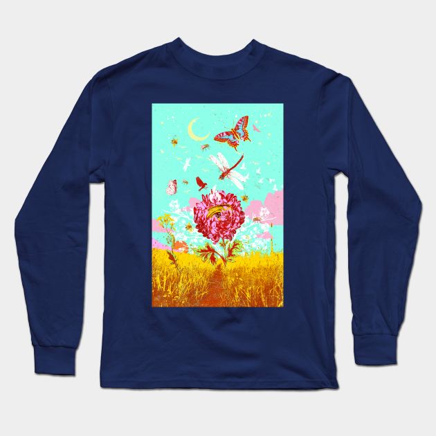 FLOWER PATH Long Sleeve T-Shirt by Showdeer